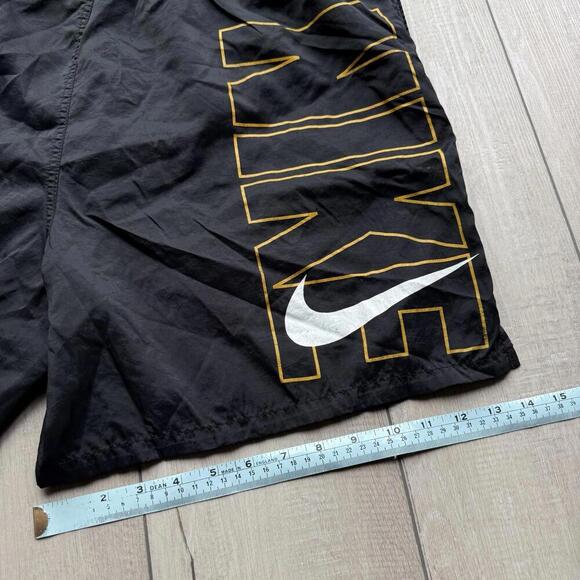 Vintage Nike Mesh-Lined Nylon Shorts Solo Swoosh Logo 90s Y2K 6” Mens Size L VTG - Picture 7 of 10